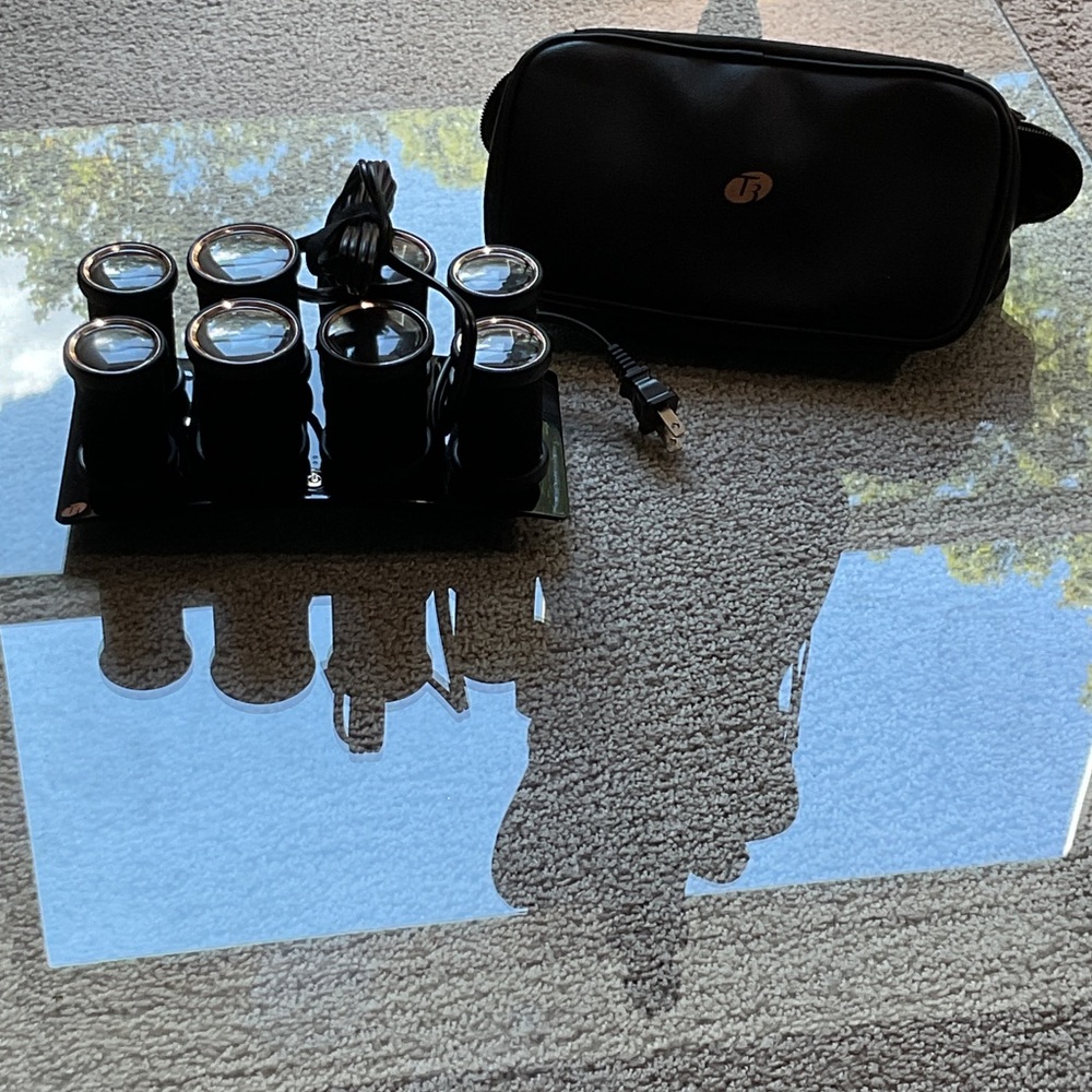 T3 Black Hair Rollers Set